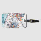 Isometrische Istanbul Travel Bagagelabel (Voorkant (horizontaal))