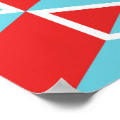 Isometrische kleurrijke kubusdoos naadloos patroon poster (Hoek)