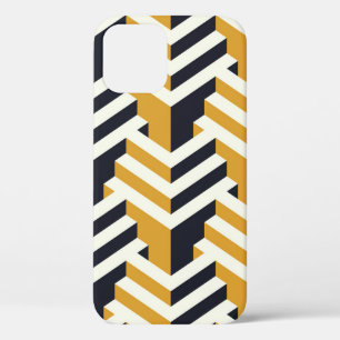 Isometrische naadloze patternart, deco, patroon, n Case-Mate iPhone case