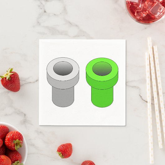 Isometrische pijpen Papieren servetten