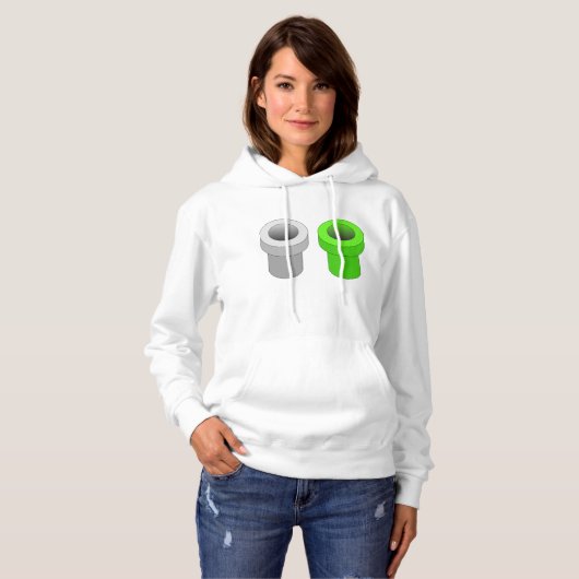 Isometrische Pijpen Vrouwen Hoodie (Voorkant volledig)