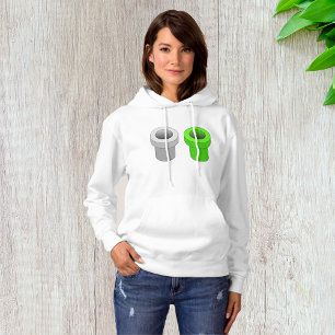Isometrische Pijpen Vrouwen Hoodie