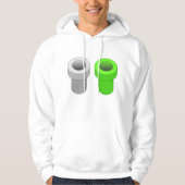 Isometrische Pipes Mannen Hoodie (Voorkant)