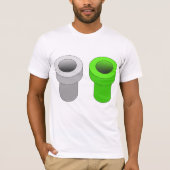 Isometrische Pipes Mannen T-shirt (Voorkant)