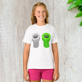Isometrische Pipes Meisjes T-shirt