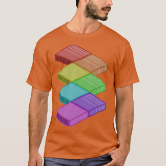 Isometrische regenboog t-shirt