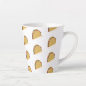 Isometrische tacoschaal voedsel restaurant latte mok (Rechts)
