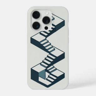Isometrische Trap 3D Geometrische Architectuur Kun iPhone 15 Pro Case