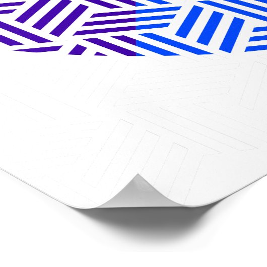 Isometrische Weave Color Wheel Poster (Hoek)