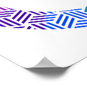 Isometrische Weef Kleurenwiel Poster (Hoek)