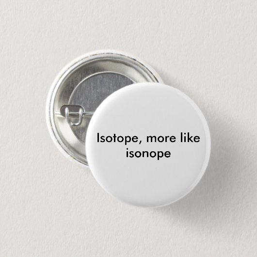 isonope-toets ronde button 3,2 cm (Voorkant /achterkant)