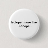 isonope-toets ronde button 3,2 cm (Voorkant)