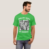 Isopod Pill Bug Rollie Pollie Rollin withhe Homies T-shirt (Voorkant volledig)