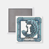 Isopod (Reuzen Isopod) – GTA Stijl ABC Leren Magneet (Voorkant / Achterkant)