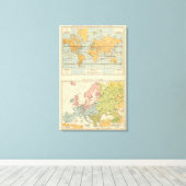 Isothermale windenergie Europa Canvas Afdruk (Insitu (Houten vloer))