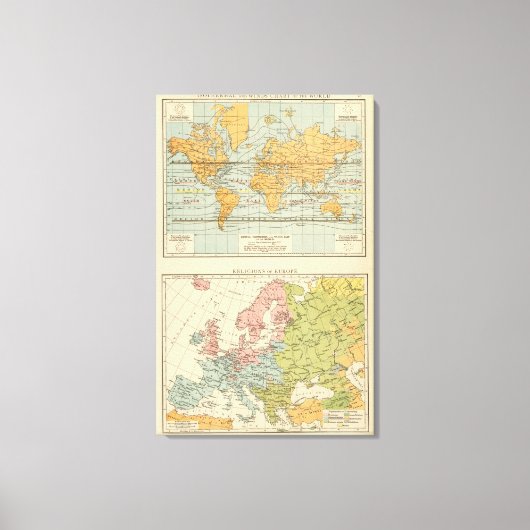 Isothermale windenergie Europa Canvas Afdruk (Voorkant)