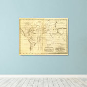 Isothermisch diagram canvas afdruk (Insitu (Houten vloer))