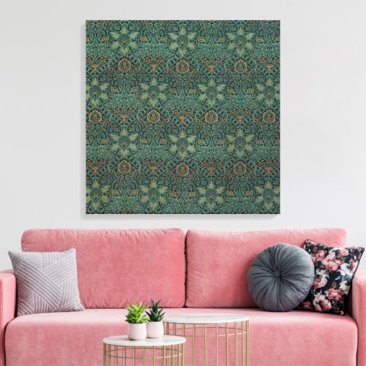 Ispahan (door John Henry Dearle) Canvas Afdruk (Insitu (Woonkamer))