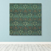 Ispahan (door John Henry Dearle) Canvas Afdruk (Insitu (Houten vloer))