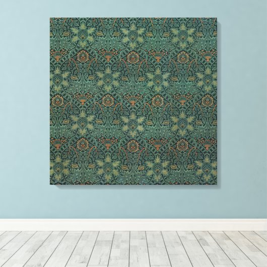 Ispahan (door John Henry Dearle) Canvas Afdruk (Insitu (Houten vloer))