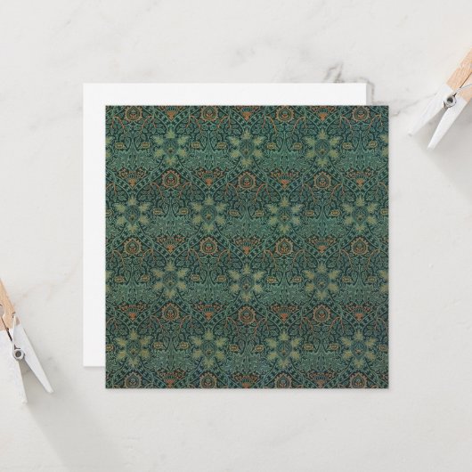 Ispahan (door John Henry Dearle) Kaart (Voorkant / Achterkant in situ)