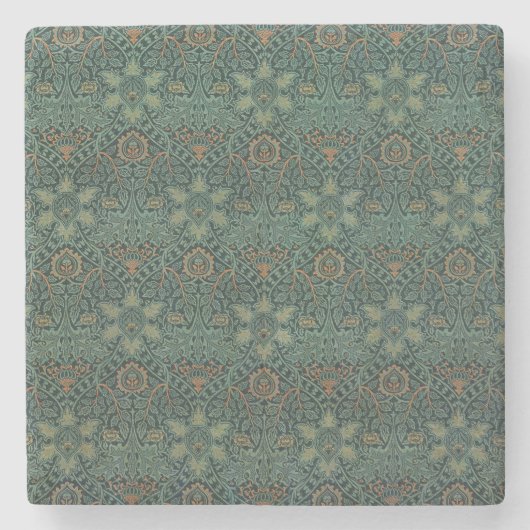 Ispahan (door John Henry Dearle) Stenen Onderzetter (Voorkant)