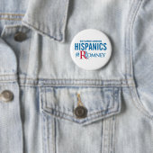 ispanics voor Romney Ronde Button 5,7 Cm (In situ)