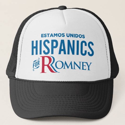 ispanics voor Romney Trucker Pet (Voorkant)