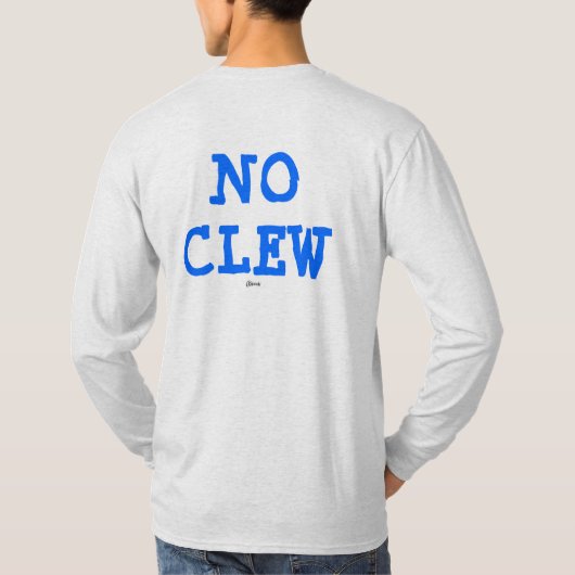 iSpeakSailing NO CLEW LS in Ash T-shirt (Achterkant)