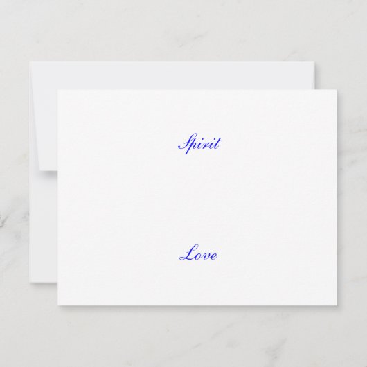 iSpiritLove Kaart (Achterkant)