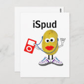 'iSpud' humoristisch parodie Briefkaart (Voorkant / Achterkant)
