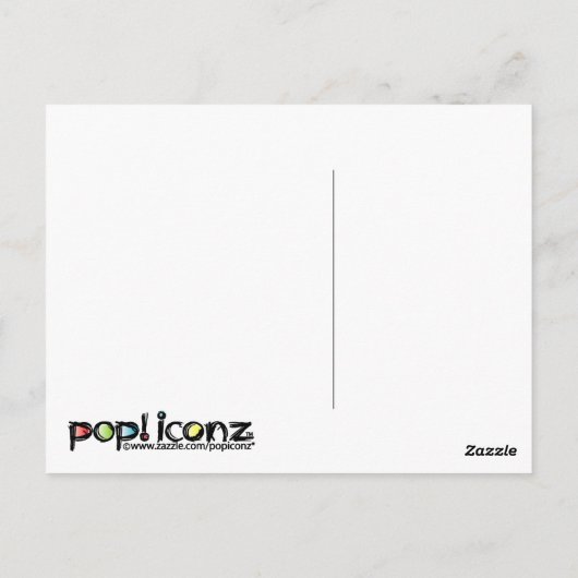 'iSpud' humoristisch parodie Briefkaart (Achterkant)