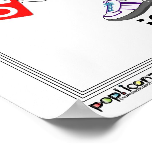 " ispud " - humoristisch Poster (Hoek)