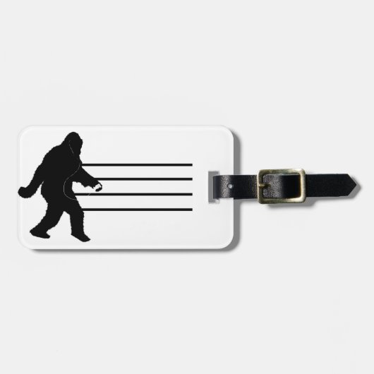 iSquatch (achtergrondkleur toevoegen) Bagagelabel (Voorkant horizontaal)