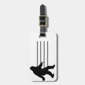 iSquatch (achtergrondkleur toevoegen) Bagagelabel (Voorkant verticaal)