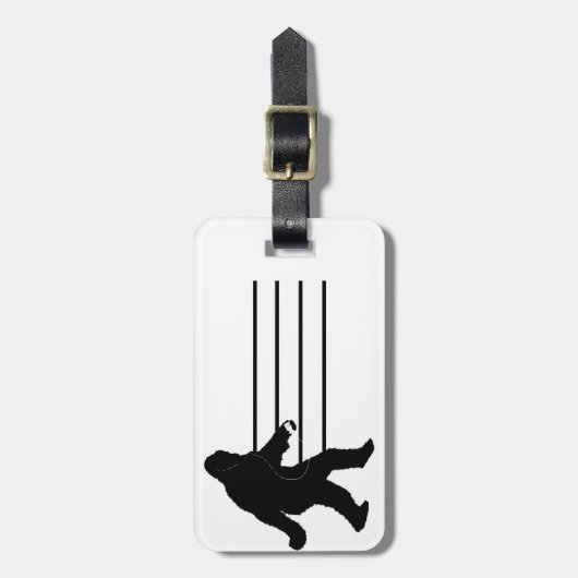 iSquatch (achtergrondkleur toevoegen) Bagagelabel (Voorkant verticaal)