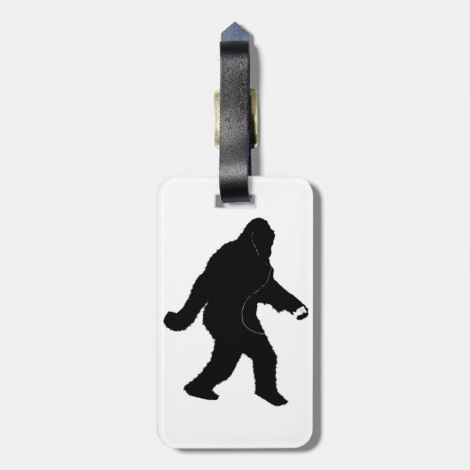 iSquatch (achtergrondkleur toevoegen) Bagagelabel (Achterkant verticaal)