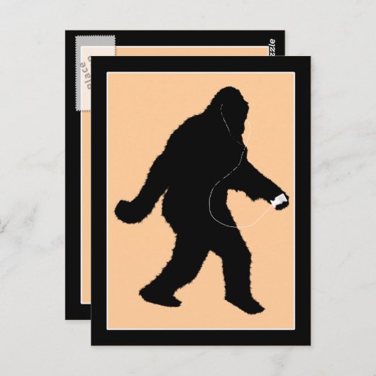 iSquatch (Achtergrondkleur wijzigen) Briefkaart (Voorkant / Achterkant)