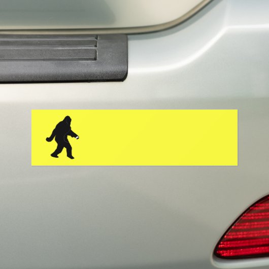 iSquatch (Achtergrondkleur wijzigen) Bumpersticker (Op auto)