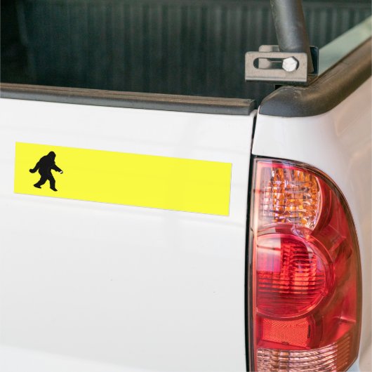 iSquatch (Achtergrondkleur wijzigen) Bumpersticker (Op Truck)