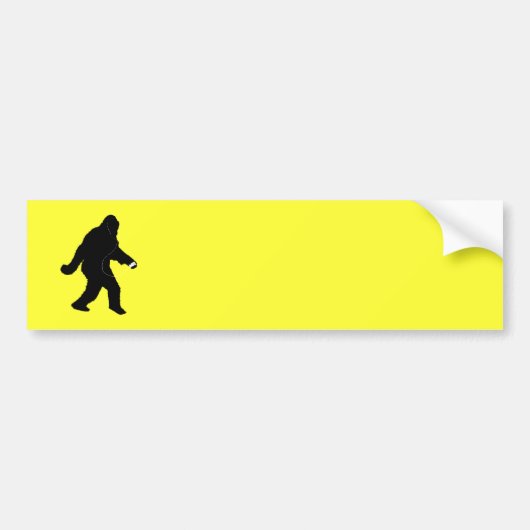 iSquatch (Achtergrondkleur wijzigen) Bumpersticker (Voorkant)