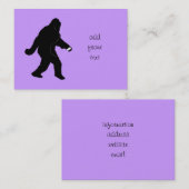 iSquatch (Achtergrondkleur wijzigen) Visitekaartje (Voorkant / Achterkant)