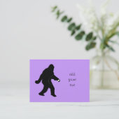 iSquatch (Achtergrondkleur wijzigen) Visitekaartje (Staand voorkant)