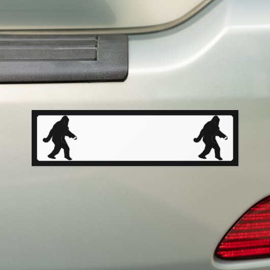 iSquatch (Add Background Color) Bumpersticker (Op auto)
