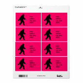 iSquatch Gone Squatchin' Etiket (Full Sheet)