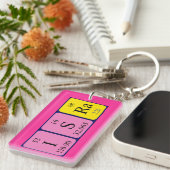 Isra periodieke table name keyring sleutelhanger (Voorkant Rechts)