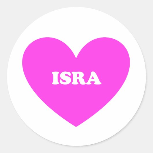 Isra Ronde Sticker (Voorkant)