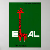 " Israël: 1960er/heute - EL AL Afrika Reise ... Poster (Voorkant)