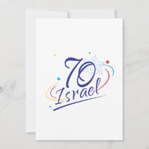 ISRAEL 70 Jubileum 2018 Onafhankelijkheidsdag Fest Kaart