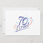 ISRAEL 70 Jubileum 2018 Onafhankelijkheidsdag Fest Kaart (Voorkant)